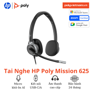 Tai Nghe HP Poly Mission 625
